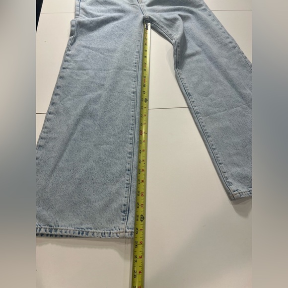 ✨Old Navy junior 14 denim Light Blue baggy wide leg high waisted Jeans - Picture 8 of 9